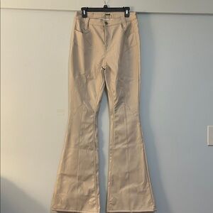 Rock and Roll Faux Leather Flare Pants